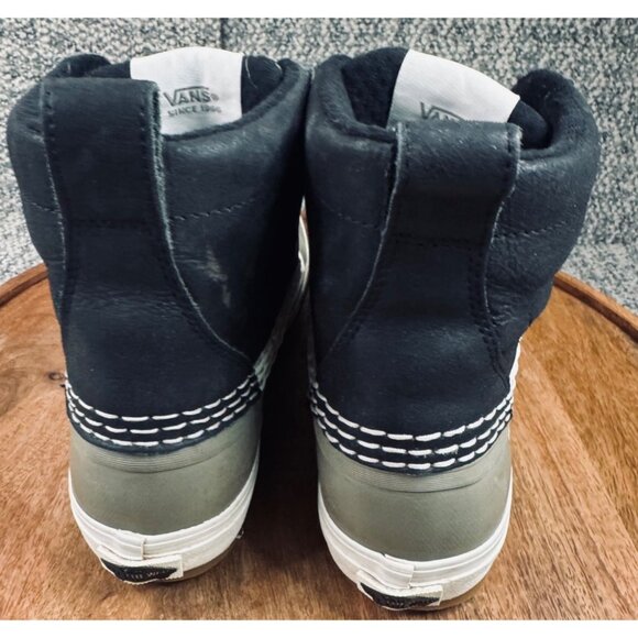 Vans Standard Mid Snow MTE Boots Size 7.5 US Mens Black & Green Weatherproof - Picture 4 of 11